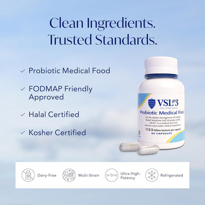 VSL #3® High-Potency Probiotic Medical Food, Dietary Management of IBS & UC