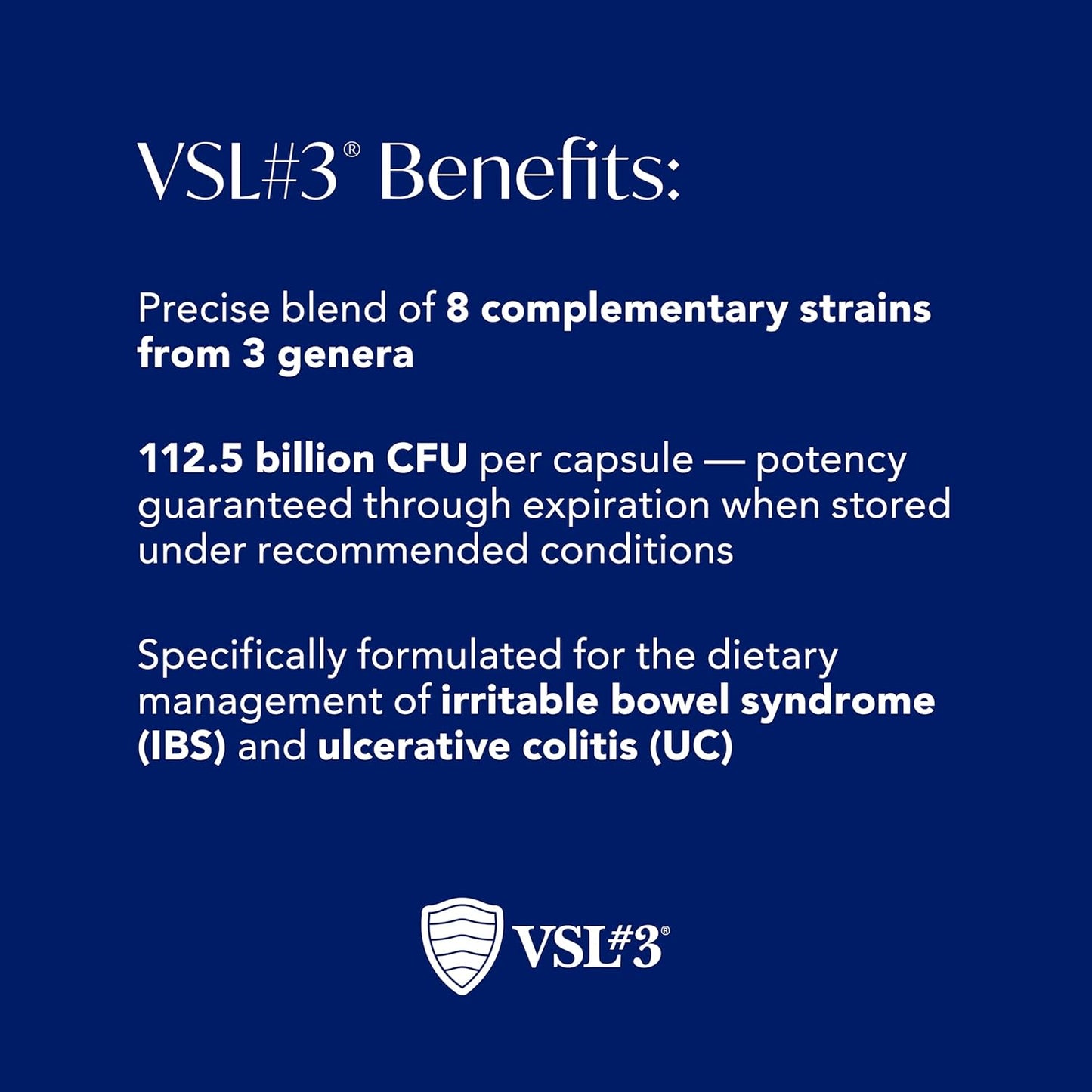 VSL #3® High-Potency Probiotic Medical Food, Dietary Management of IBS & UC